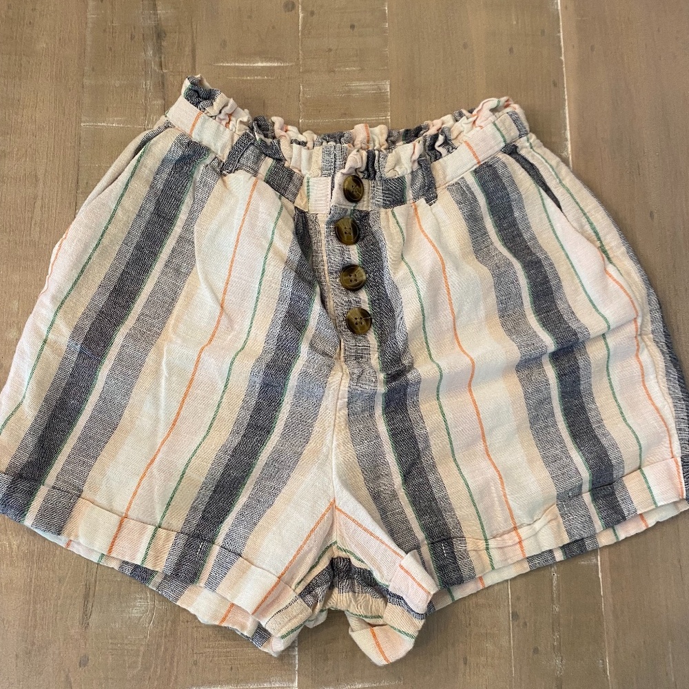 XS Multi-colored Striped AE Shorts